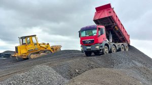 Oprava úseku D0 mezi Lochkovem a Slivencem. Foto: Ondřej Šuch / Skanska
